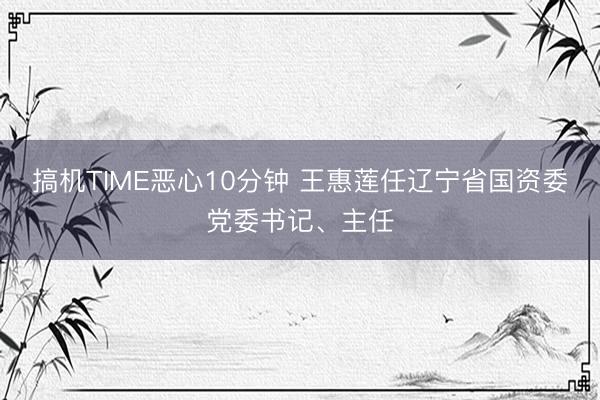 搞机TIME恶心10分钟 王惠莲任辽宁省国资委党委书记、主任