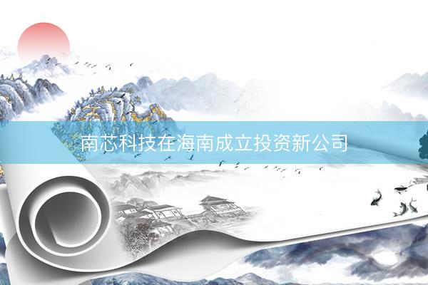 南芯科技在海南成立投资新公司