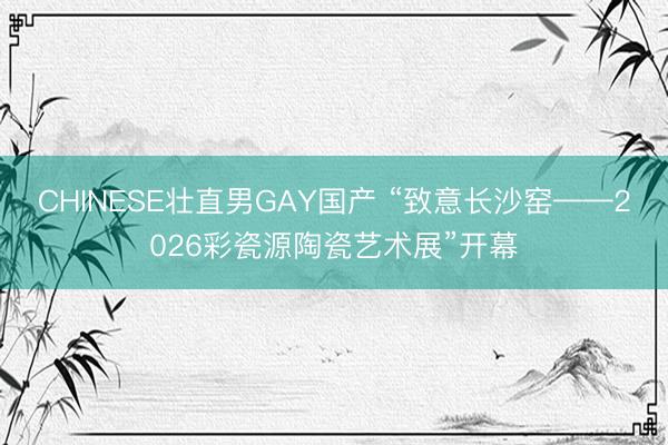 CHINESE壮直男GAY国产 “致意长沙窑——2026彩瓷源陶瓷艺术展”开幕