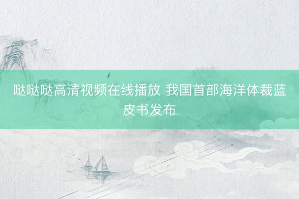 哒哒哒高清视频在线播放 我国首部海洋体裁蓝皮书发布