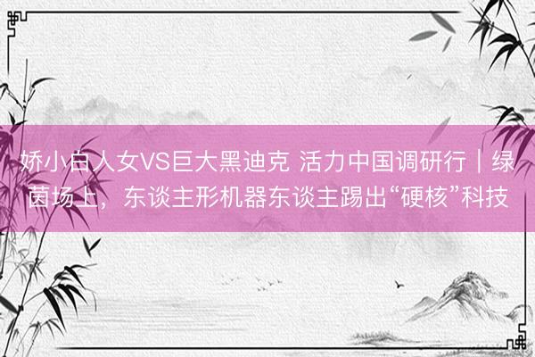 娇小白人女VS巨大黑迪克 活力中国调研行｜绿茵场上，东谈主形机器东谈主踢出“硬核”科技